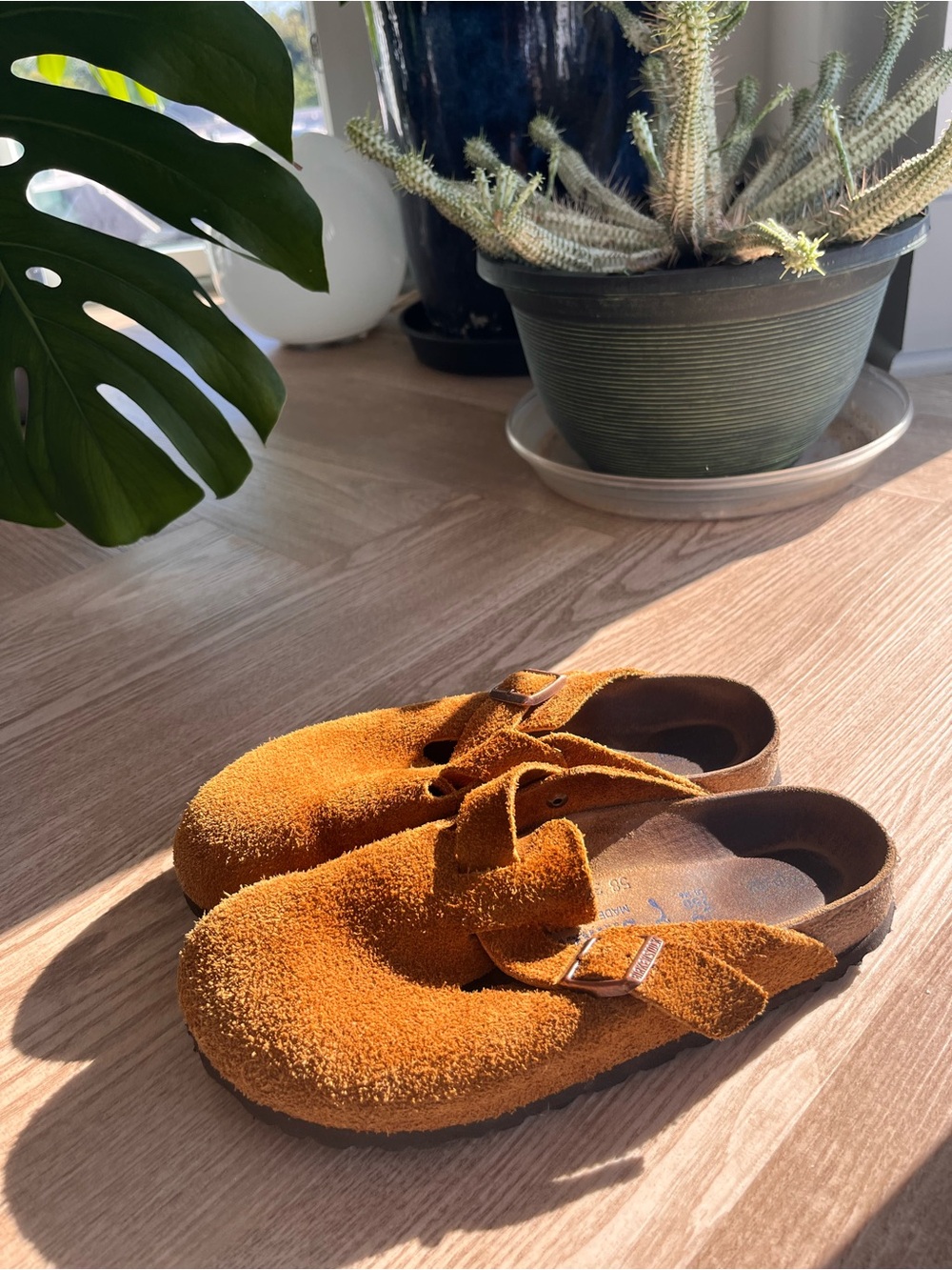 Birkenstock Suede Boston Clog 39